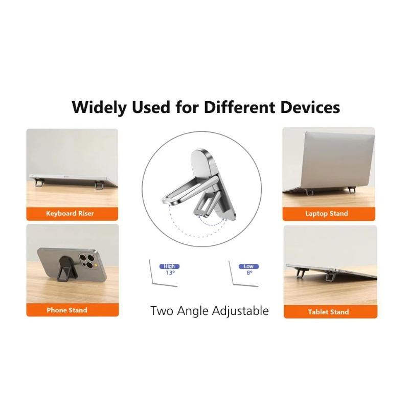 Adjustable Folding Laptop Stand Mini Legs Ultra-thin Portable Support Cooling Holder Invisible Bracket For Macbook/Lenovo Laptop