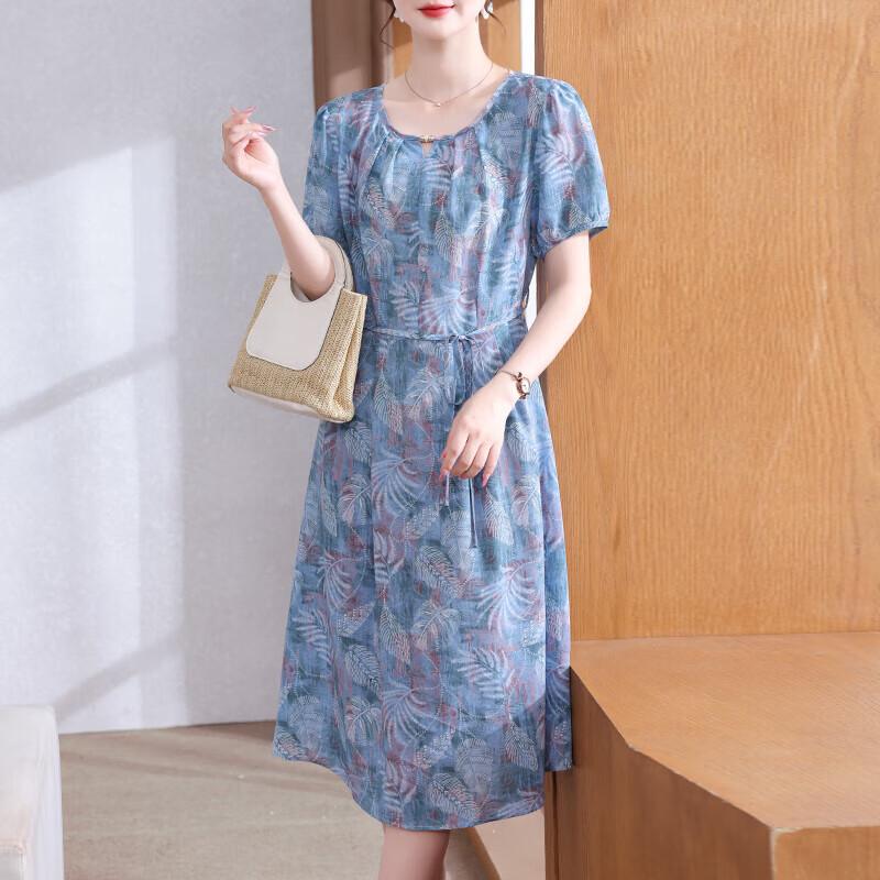 XUEXI Women s Floral Print Summer Dress L