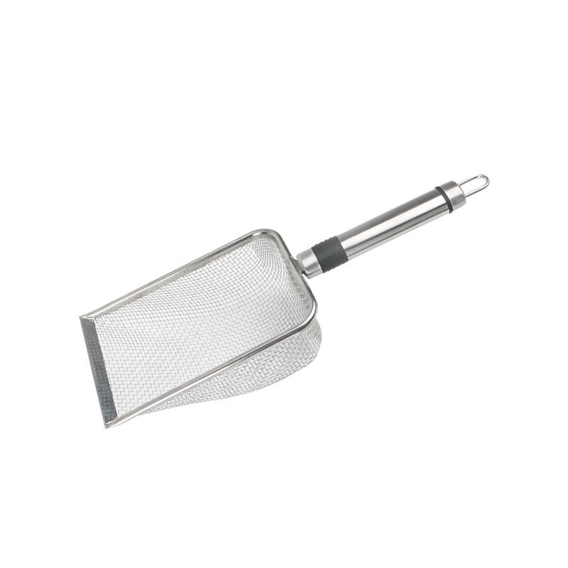 

Большой совок для кошачьего туалета из нержавеющей стали с полым дизайном - Совок для кошачьих экскрементов 8-mesh (2.8MM)