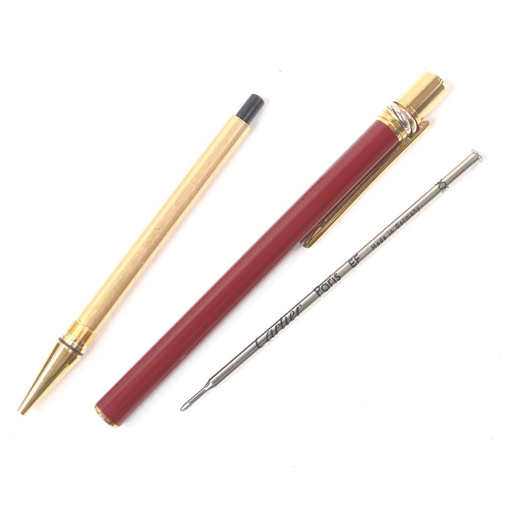 Excellent Cartier Ballpoint pen Trinity de Cartier Double C with logo Used