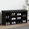 VidaXL Shoe Bench, Storage Furniture with Cushion, Hallway Bench with Shelf Entrance Living Room Interior, Modern, 835111