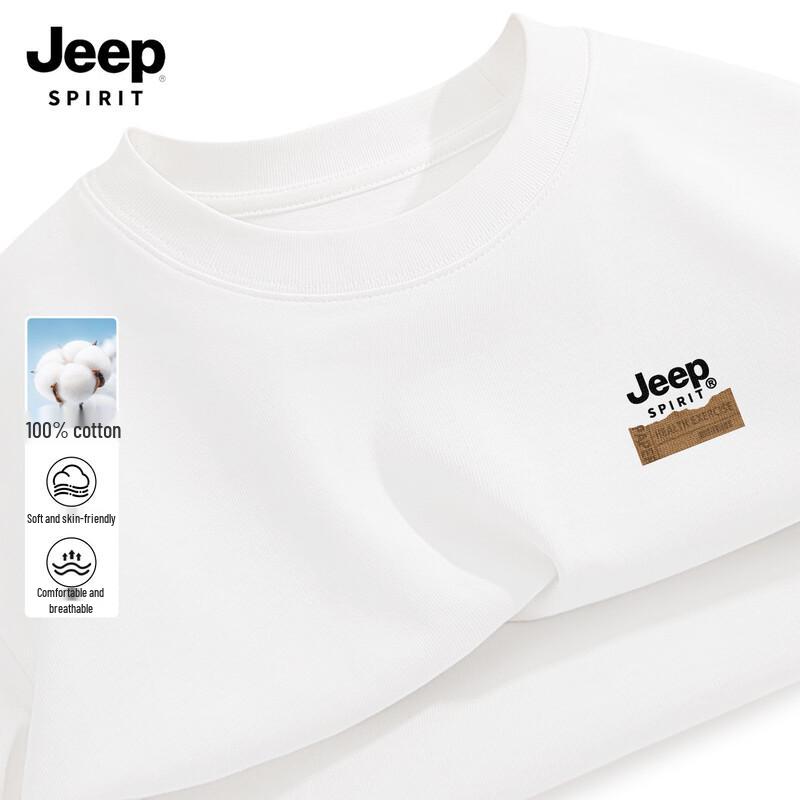 

JEEP SPIRIT Men s Printed Long-Sleeve Cotton T-Shirt M