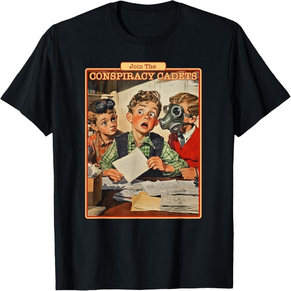 Join The Conspiracy Cadets Conspiracy Shirt - Adult Humor T-Shirt1 XXXXXL чёрный