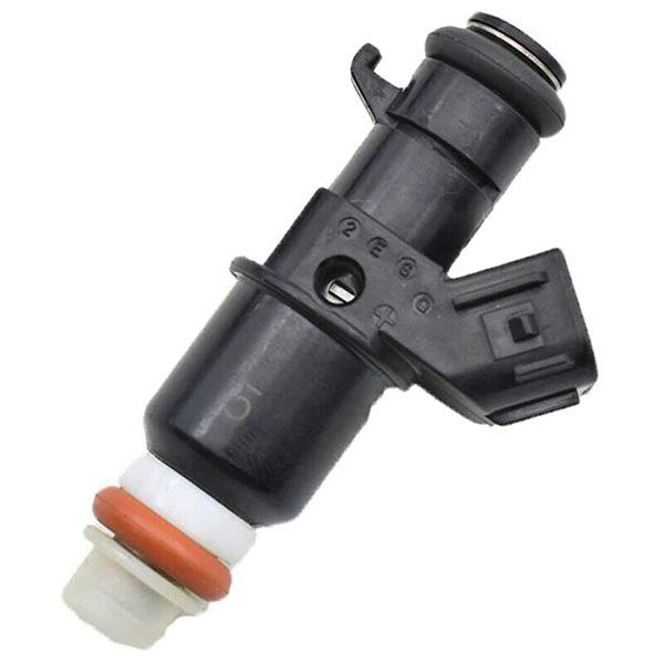 Single Black Fuel Injector, Metal & Plastic Constructed, Compatible with Car Engines