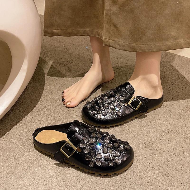 Flats Shoes Women Fashion New High Quality Light Slip on Causal Round Toe Slippers New Plus Size Flat Slippers Zapatos De Mujer