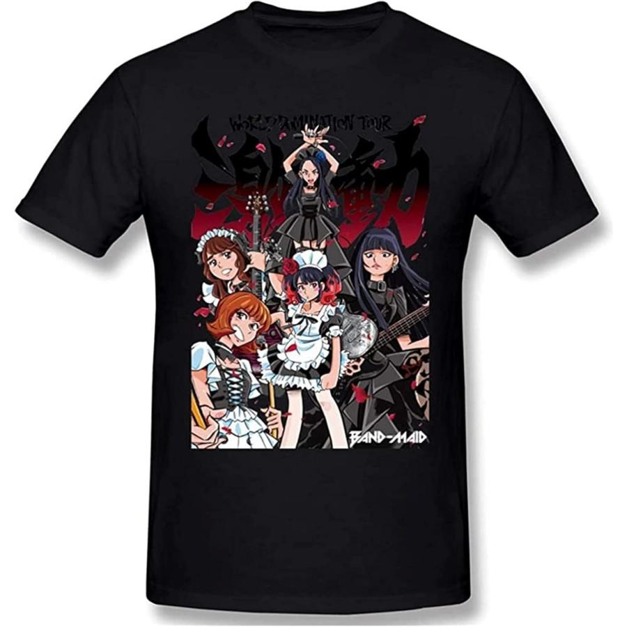 DOO MJUGG Мужская модная футболка Band-Maid Унисекс Черная футболка M S