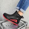 2024 Red Bottom Low Rain Shoes Men Waterproof Slip On Loafers Rain Shoes Men's Galoshes Rubber Rain Shoes Male Rubber Rain Boots