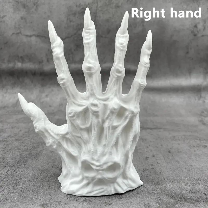 1/2Pcs Black Witch Hand Book Holders Gothic Book Ends 3D Printed Horror Monster Non Skid Book Holder Stopper Desktop Decor