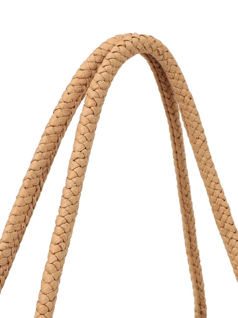 Ships Any Tassel Openwork Paper Tote Bag 720030110, Camel, One Size