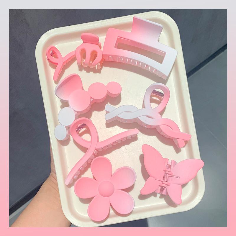 8 Stück Vorteilspack~Große einfache Haarspange für Damen, Haarspange für Hinterkopf, Hochwertige Haarklammer, Explosive Haarspange