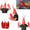 Dragon Lobster Head Mask Creative Latex Gloves For Stage Performance Festive Cosplay Accessories