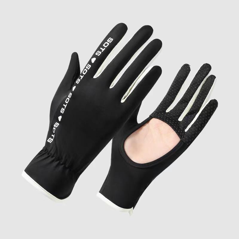 

Солнцезащитные перчатки для девочек, летние, дышащие, нескользящие, из ледяного шелка One size