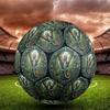 Jungle Lizard Emblem Round Football Size 5 Adult Ball Suitable for Training Matches and Outdoor Team.
