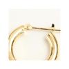 [Jewelry Excellente] K18YG hoop earrings 3.0mm×17mm ring hoop earrings (K18 yellow gold)