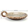 Incense Holder Ceramic Vintage Candle Holder Khaki Round Candlestick Tray Simple Incense Tray Home Decor