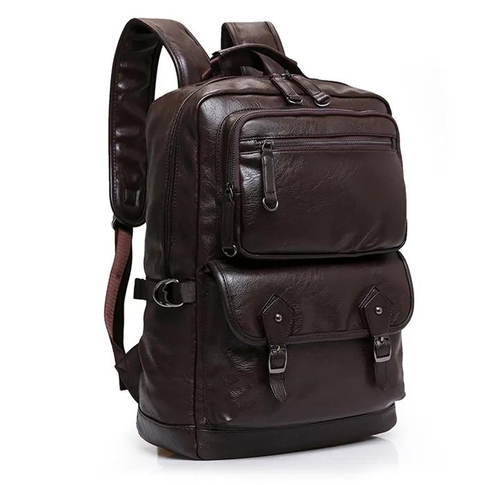 leather laptop bolsa backpack