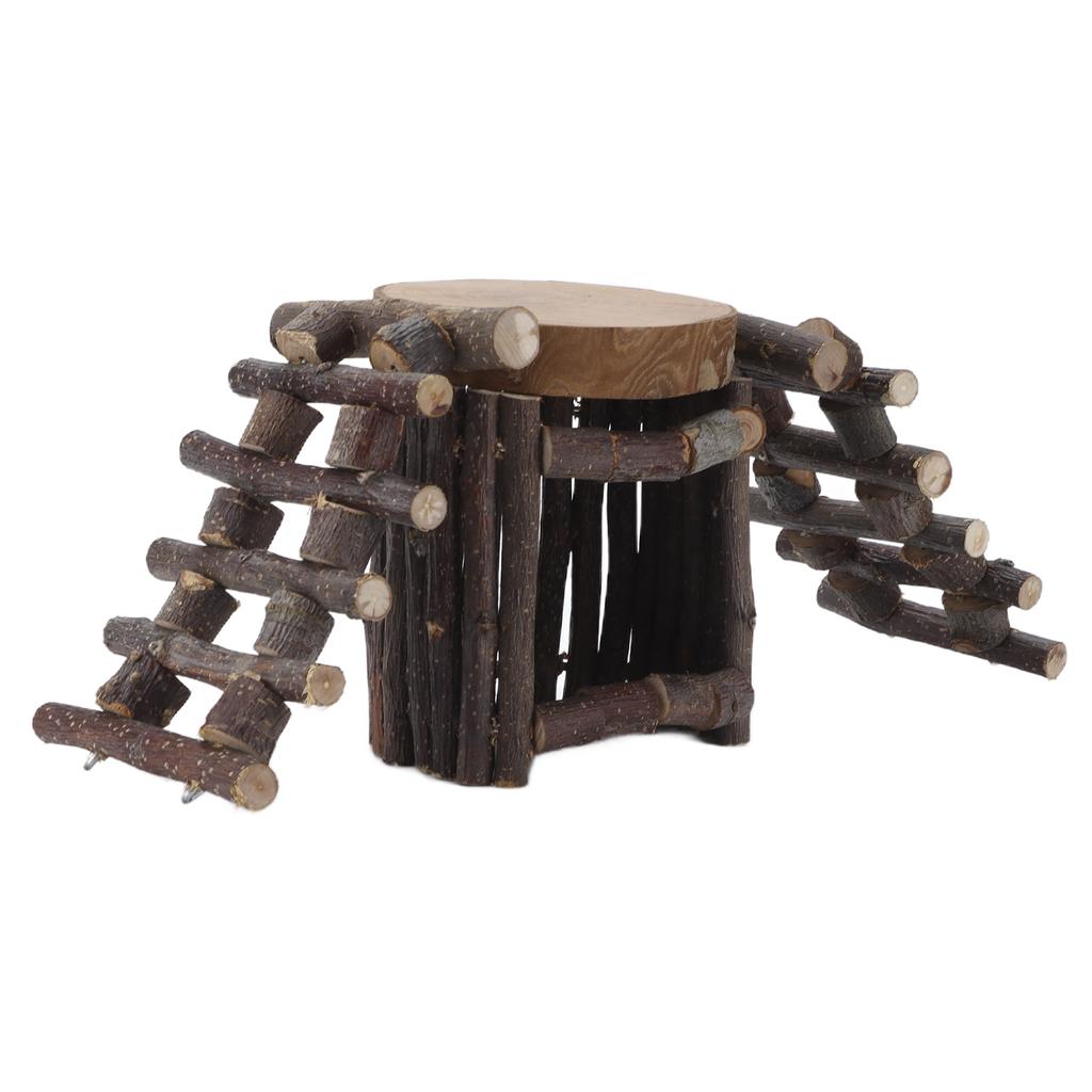 Wooden Hamster Ladder Platform Safe Non Toxic Sturdy Durable Convenient Hamster Houses