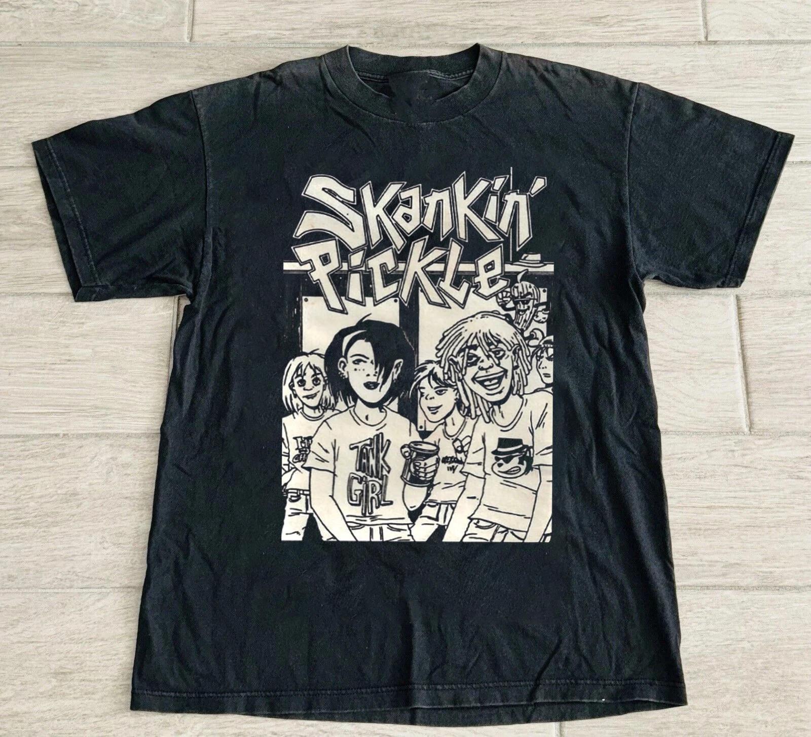 

New Skankin Pickle Band SKA Punk White S to 5XL Shirt S разноцветный