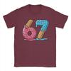 Unisex Six Seven Ice Cream Drip Cool Meme Funny Number T Shirts Pure Cotton Clothing Vintage Round Collar Tees Summer TShirts