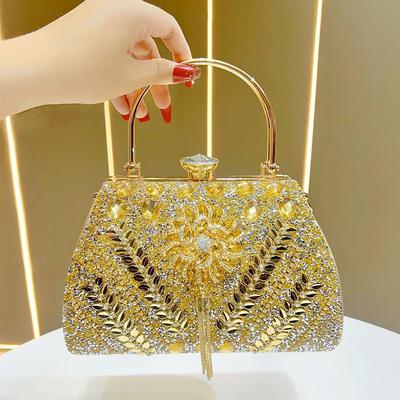 Luxury Women’s Evening Bag Glittering Diamond Decoration Party Handbags Elegant Women Chain Shoulder Bag Wedding Crossbody Bags