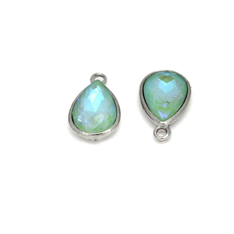 10Pcs Crystal Glass Charms Pendants Water Drop Shape Charms for DIY Necklace Earrings Pendant Beads Jewelry Making Accessories