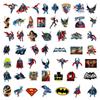 C-188: 50 Superman, Wonder Woman, and Batman Stickers for Backpacks & Decor