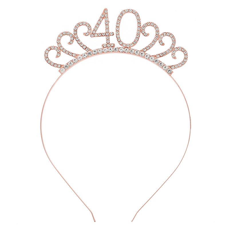 New Birthday Crown Headband - European & American Style for 1st Birthday Party