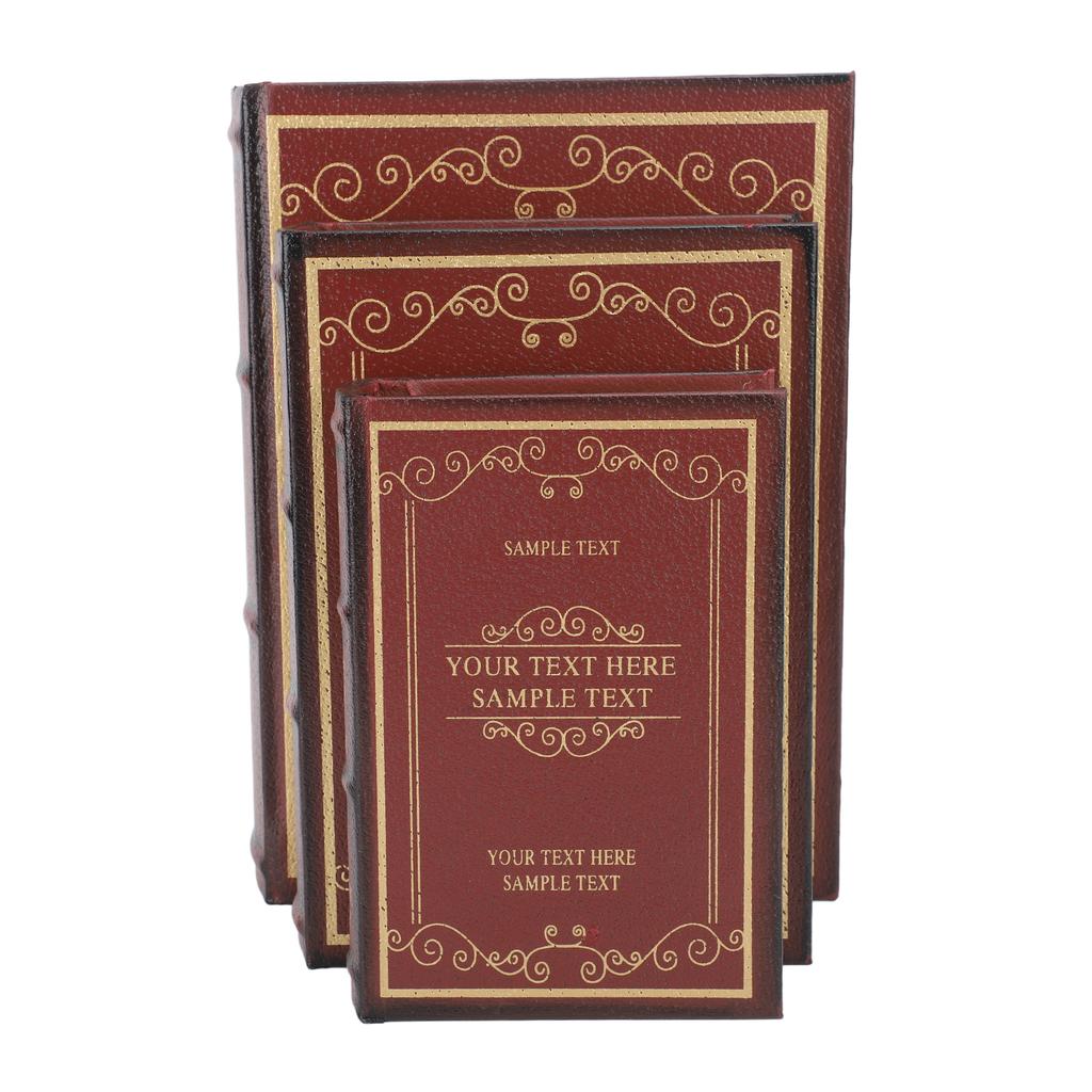 Decorative Vintage Book Shaped Trinket Storage Box Decorative Book Boxes for Office Model Photo
