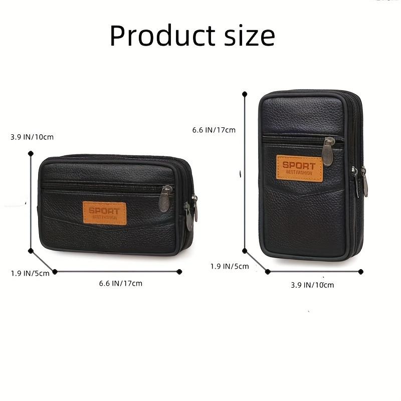 Men'S PU Leather Organizer Wallet - Multi-Layer Phone & Card Holder Spacious For Outdoor Sports & Mountaineering