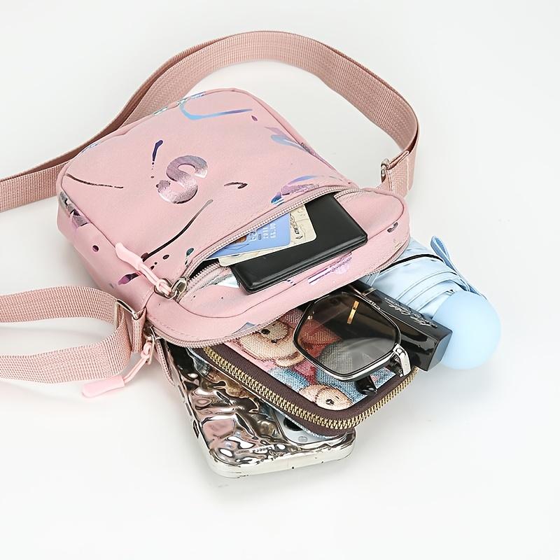 Large Capacity Nylon Crossbody Bag - Chic Women's Versatile Travel Shoulder Purse with Polyester Lining