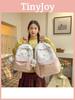 Cute Cartoon Cat Backpack For Girls With Nylon Material And Large Capacity For School And Travel