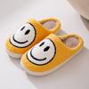 Pantofole Pelose con Faccina Sorridente Versione Coreana Transfrontaliera Autunno e Inverno Casa Interno Pantofole di Cotone Calde Fondo Spesso Casa Pantofole di Peluche