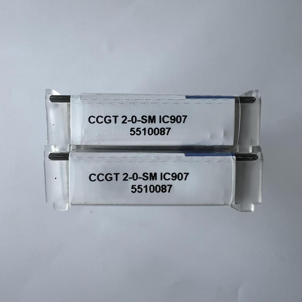 ISCAR / CCGT060202-SM IC907 / Industrial indexable carbide inserts 10 Pcs