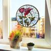 Red Rose-painted Glass Doors and Windows for Home Background Beautification and Decoration Window Stickers