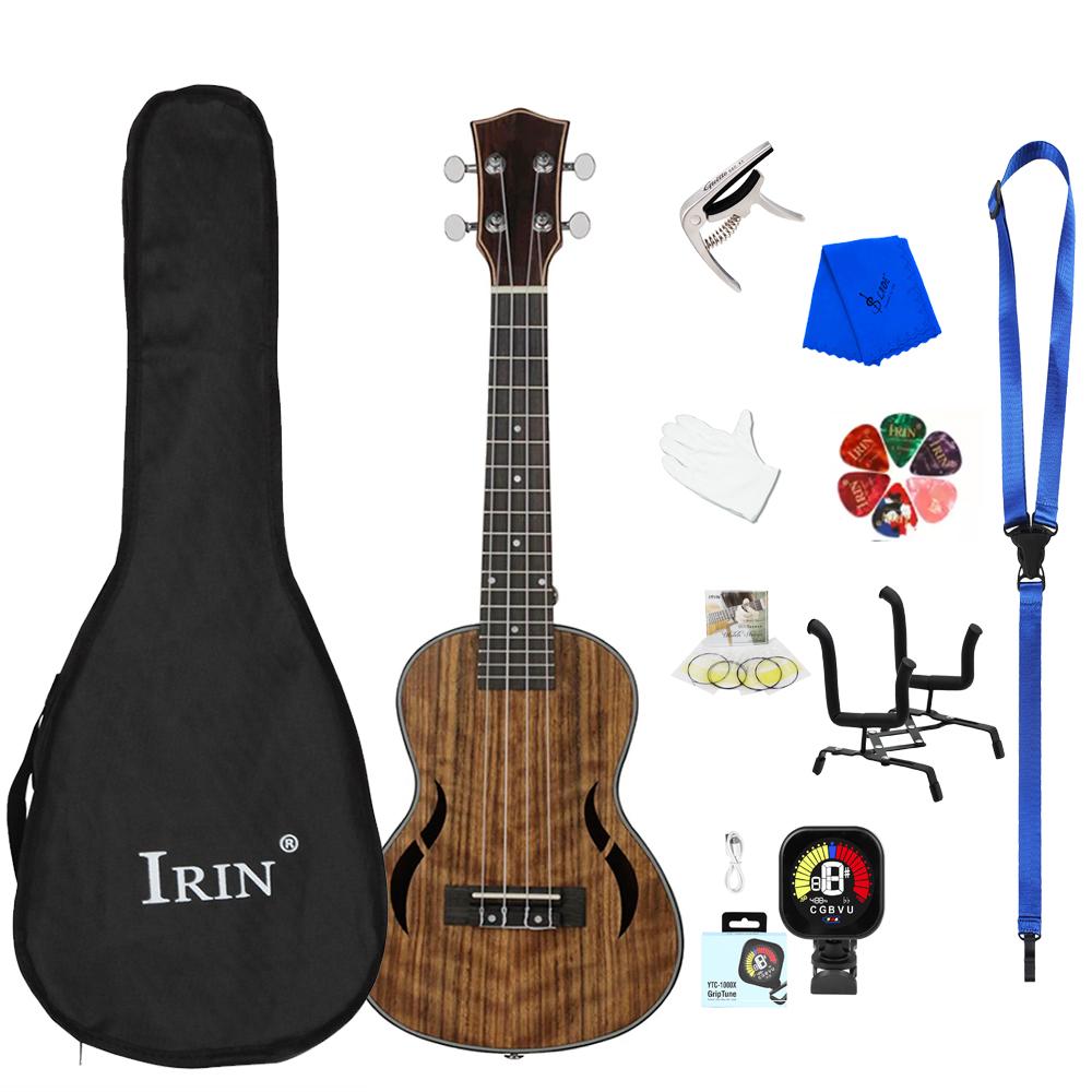 IRIN 23/26 Inch Ukulele 4 Strings Hawaiian Guitar Mahogany Mini Guitarra Ukulele With Bag Strings Tuner Capo Ukulele Guitar Part