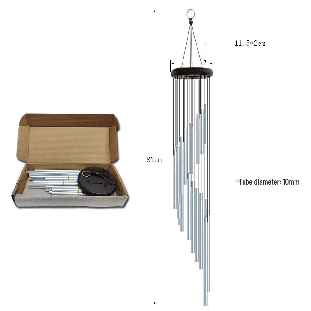 Cross-Border 18-Tube Metal Wind Chimes Home Ornaments