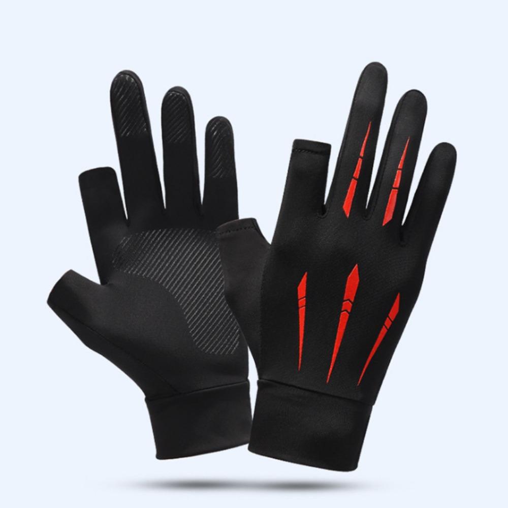 Anti-uv Ice Silk Fishing Gloves Highly Elastic Armguard 2024 Fitness Gloves  Unisex