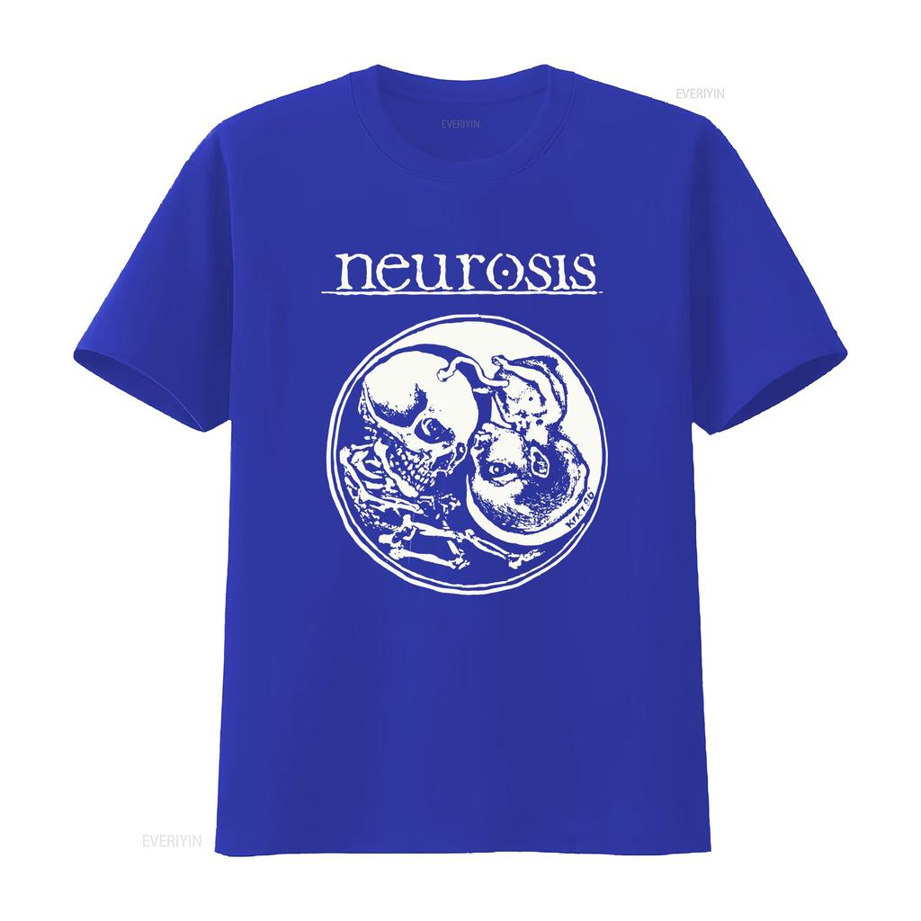 Retro Neurosis Black Cotton All Size S 5XL For Fans T Shirt HD170 Vintage Washed Stylish Unisex Graphic Versatile Streetwear