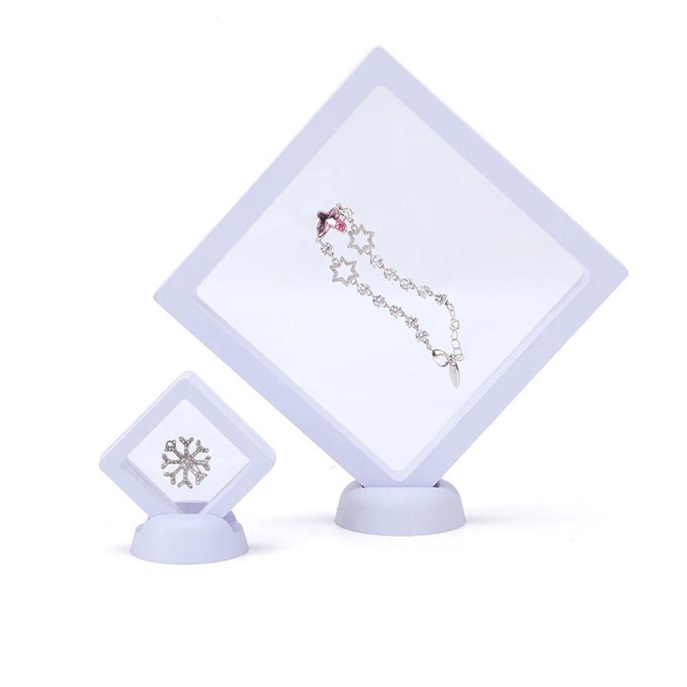 3D Transparent Flower Plant Display Frame Reusable Picture Frame Stand  Ring Necklace Earring