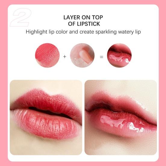 Yousheng 5ml  Lip Oil Soft Brush Moisturizing Natural Extract Lip Moisturizing Tint Wings Female Makeup Comestics for Makeup
