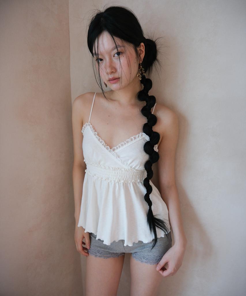 Lujeuseullibobeo Basque Lace Camisole *White