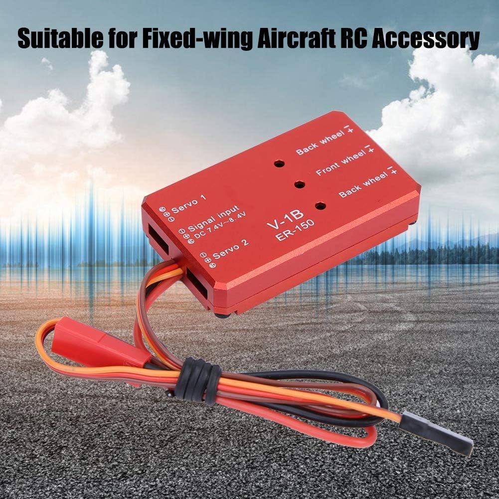 Dilwe JP Hobby ER-150 Alloy Electric Retractable System for Fixed-wing Aircraft RC Accessory(Controller (2S power supply))