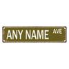 Personalized Retro Street Sign 15.75x3.94in Custom Metal Foil Wall Decor