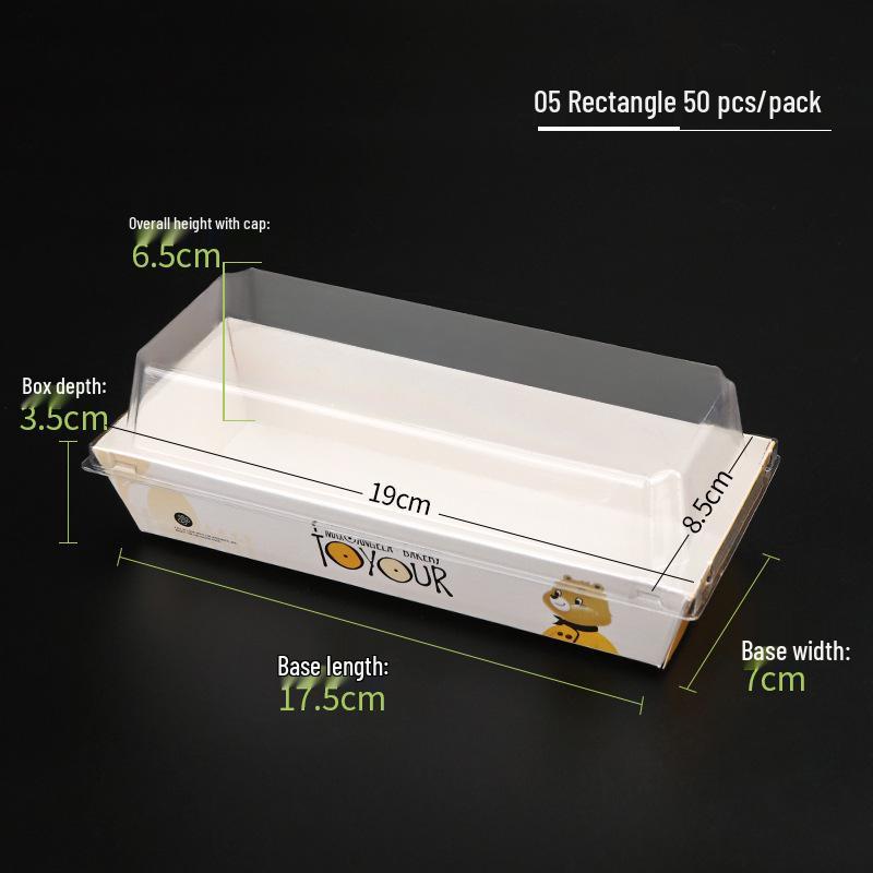Rousong Xiaobei Pastry Box: Oil-Proof Takeout Container for Desserts, Snow Mei Niang, Puffs, and Cake Rolls.