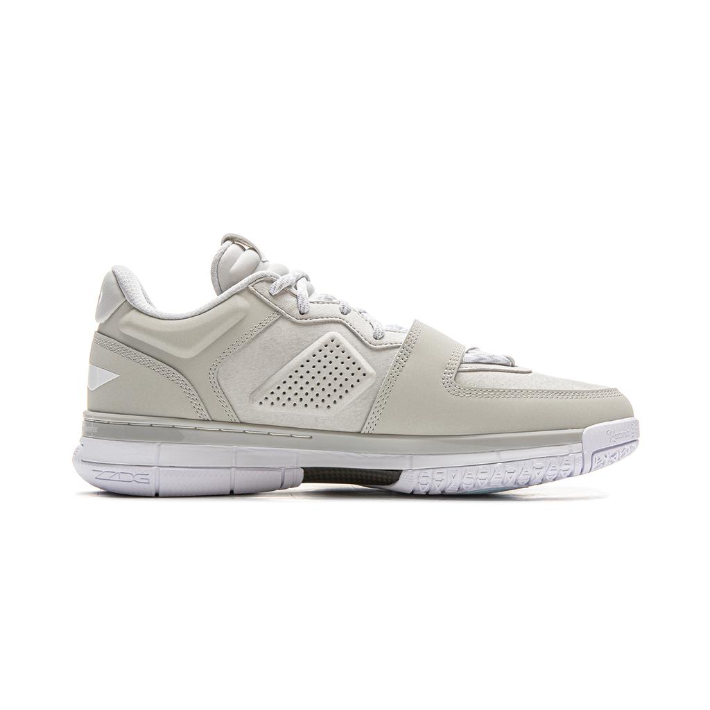 Li Ning Wow1 Low Basketball Shoes Men's Low Top Gray White ABAU099-4