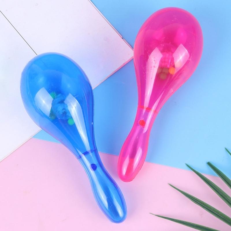 10PCS Plastic Blinking Light Up Maracas Safe Durable Noise Makers For Kids Adults Dance Performances