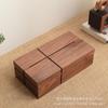 Black Walnut Tissue Box - Living Room Coffee Table Napkin Holder
