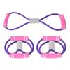 2Pcs 8-Shaped Pull Rope Chest Expander Elasticity Belt Stretching Strap Yoga Fitness Equipmentpurple
