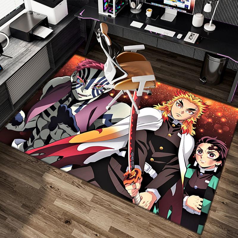 Japanese manga artist Koyoharu Gotouge's Demon Slayer carpet is suitable for living room and bedroom doormats office balcony decorative rugs H9
