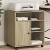 Printer Stand with Castors Sonoma Oak 60x50x67 Cm